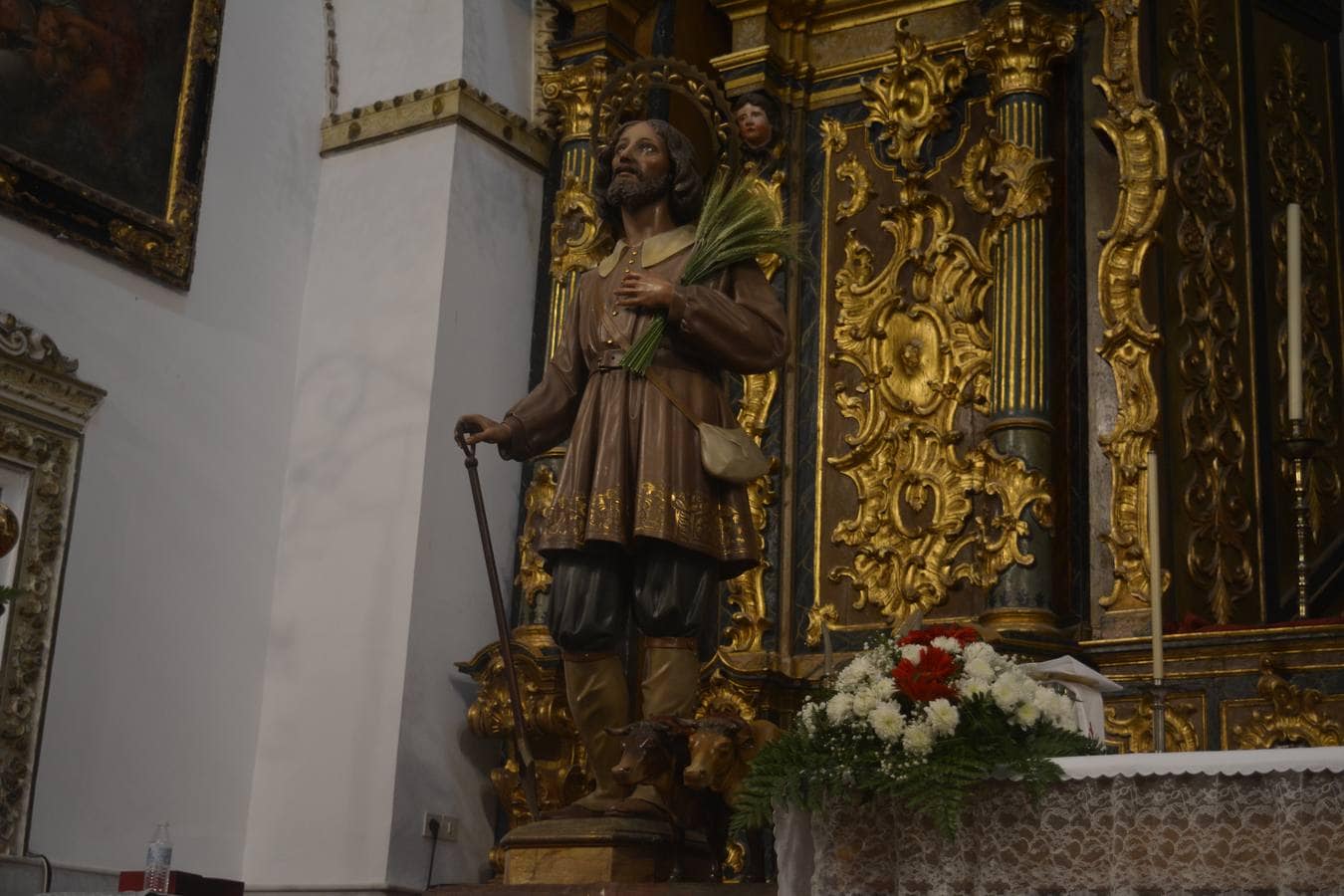 Imagen de San Isidro que se venera en el Santuario de Los Remedios. 