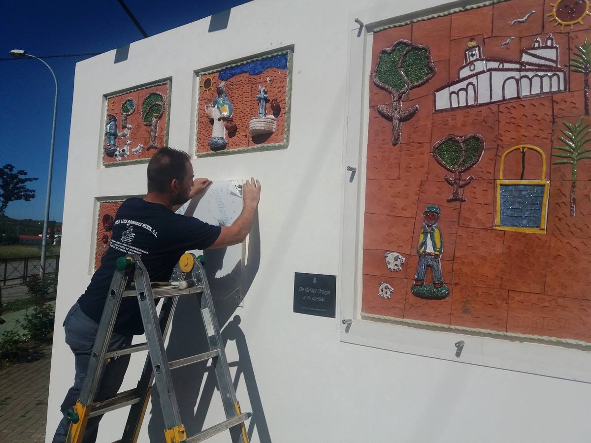 Actuación desarrollada en el mural. 