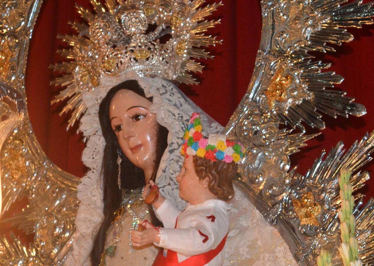 El bello rostros de la Virgen de la Salud. FREGENAL DE LA SIERRA