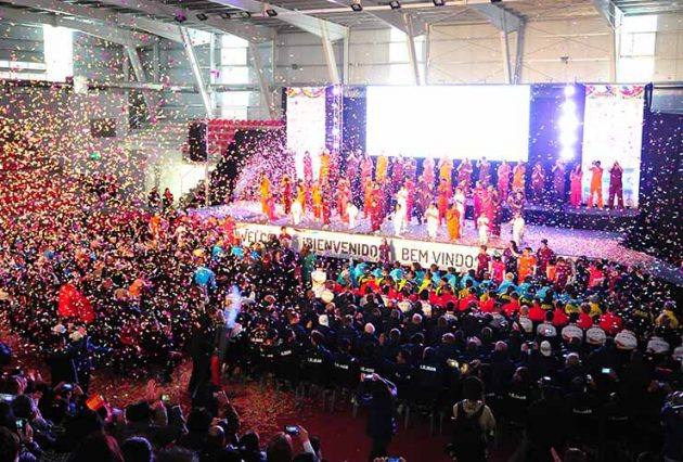 Ceremonia inaugural en la noche de ayer. CEDIDA