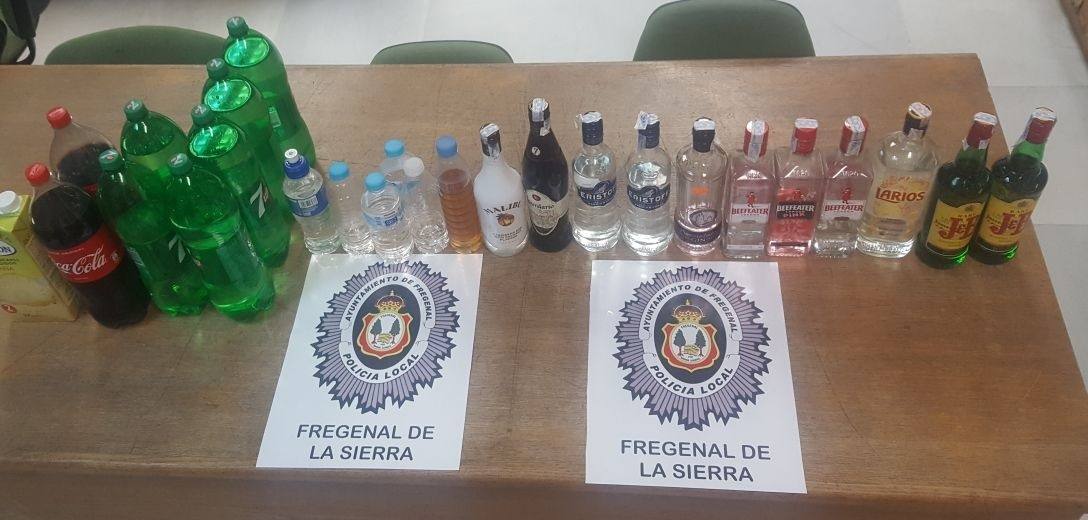 Intervenidas bebidas alcohólicas a menores de edad