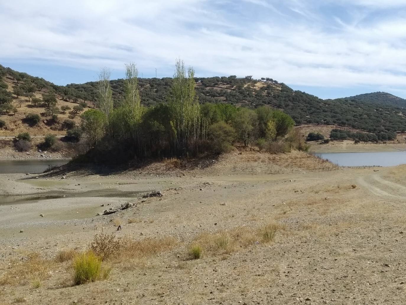 El embalse de Tentudía, al 34,69%