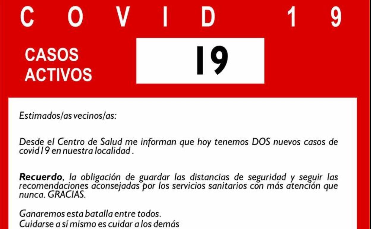 Diecinueve casos activos en Fuente de Cantos