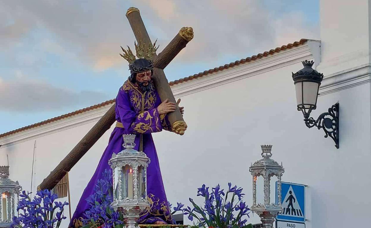 Jesús Nazareno en las calles de Fuente de Cantos 