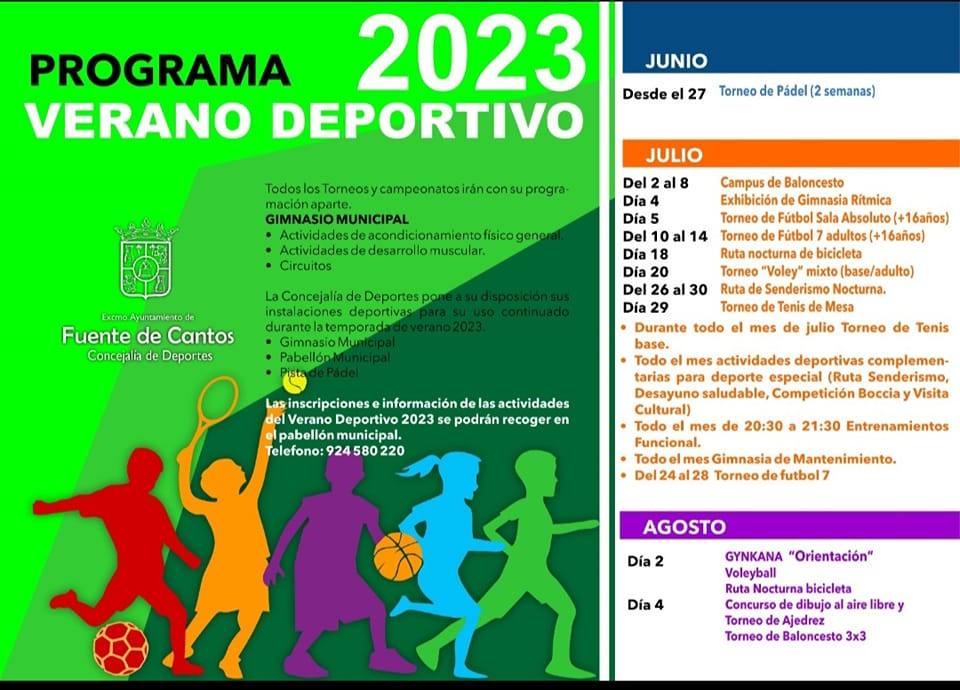 Programación deportiva para el verano