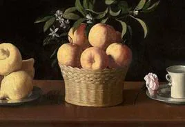 «Bodegón con cidras, naranjas y rosa» de Zurbarán se exhibe en el Museo del Prado