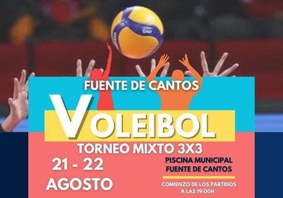 Torneo de voleibol 3x3 mixto en Fuente de Cantos