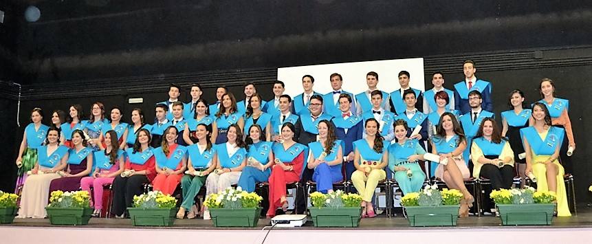 Alumnos graduados del IES Alba Plata. 