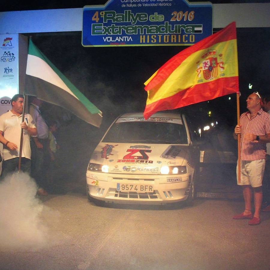 Tolosa, del Motor Club Fuente de Cantos, octavo en el IV Rally de Extremadura Histórico