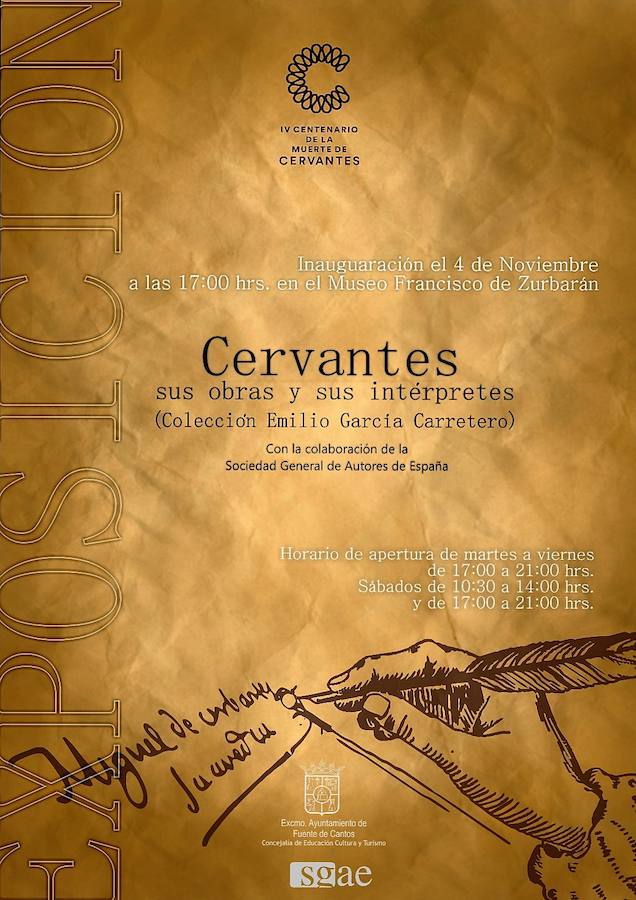 Las versiones de la vida y obras de Cervantes llevadas al teatro y el cine protagonizan una exposición