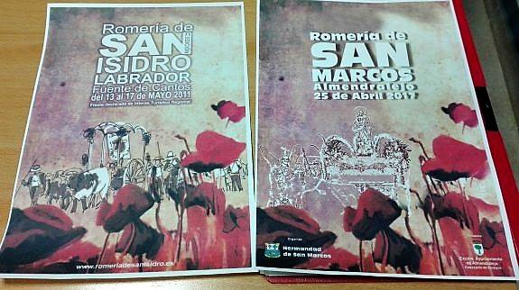 Polémica en Almendralejo porque el cartel de San Marcos es una copia del fuentecanteño de San Isidro de 2011