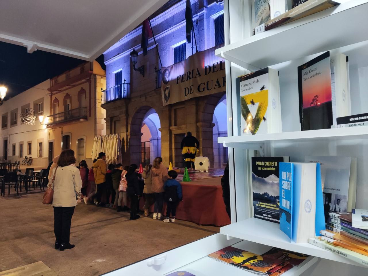 Imagen desde la caseta de la biblioteca municipal Eugenio Frutos.