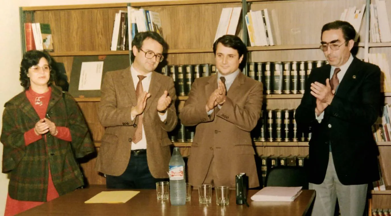 De izda. a drcha.: Mª de la Luz García, Fernando Fernández, Tomás Martín y Manuel Mayorga.