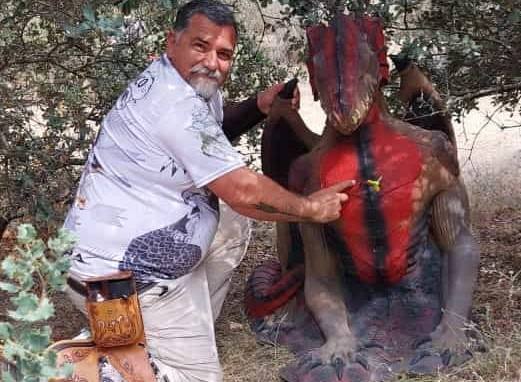'Bertu' mostrando su disparo preciso y certerol.