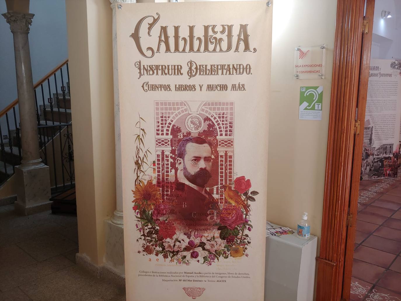 Entrada a la exposición de Calleja.