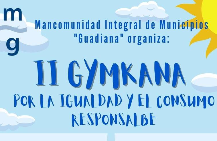 Cartel anunciador de la Gymcana organizada por la Mancomunidad Guadiana.