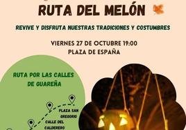 Parte del cartel anunciador de la X Ruta del Melón.