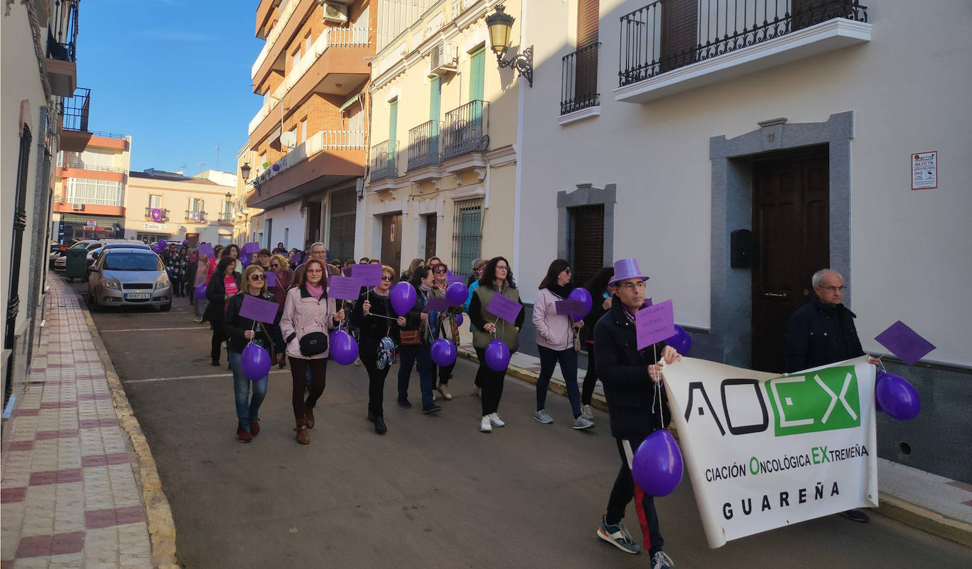 La marcha contra el cáncer por calle Espronceda.