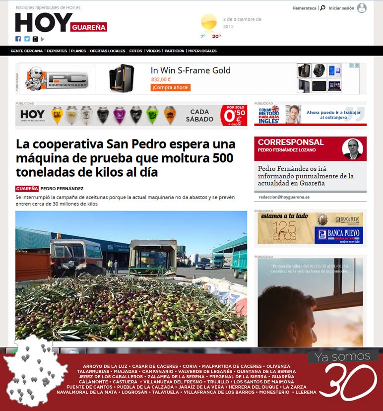 HOY Guareña renueva la web