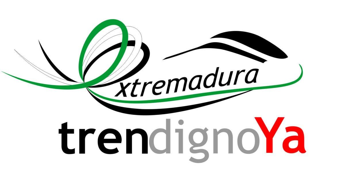 Logotipo de 'Tren Digno Ya' para Extremadura.