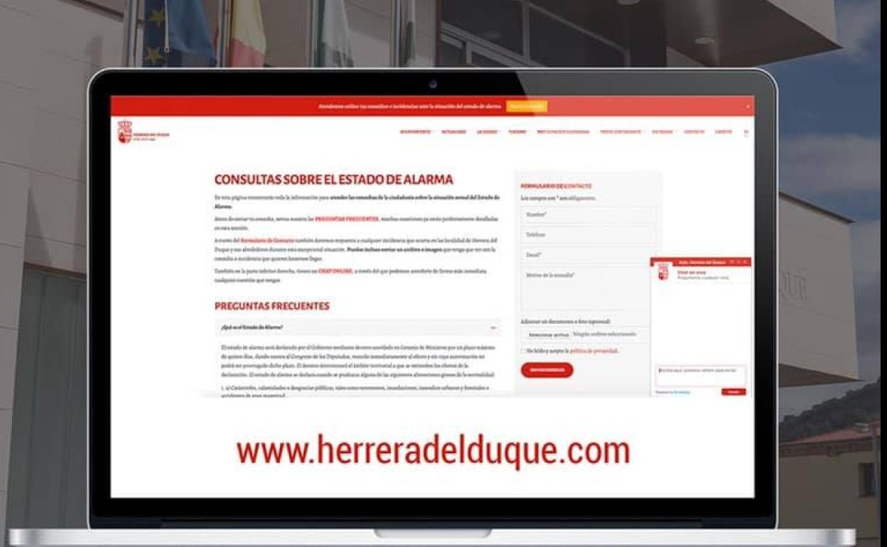 Herrera del Duque crea una plataforma on line para resolver dudas del estado de alarma