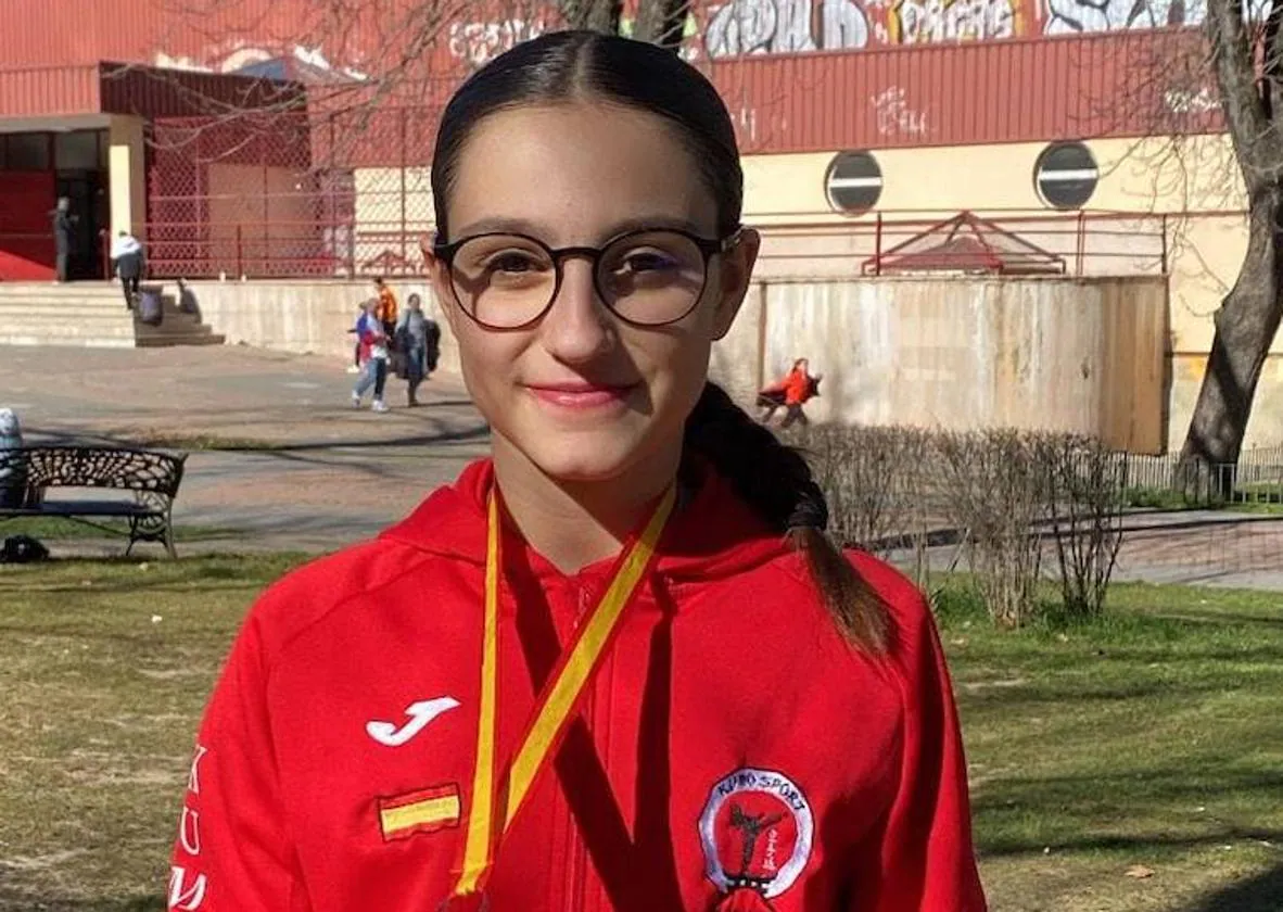 La joven atleta Candela Peña