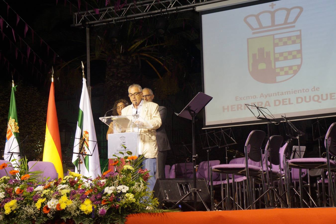 José María Díez en el pregón. 