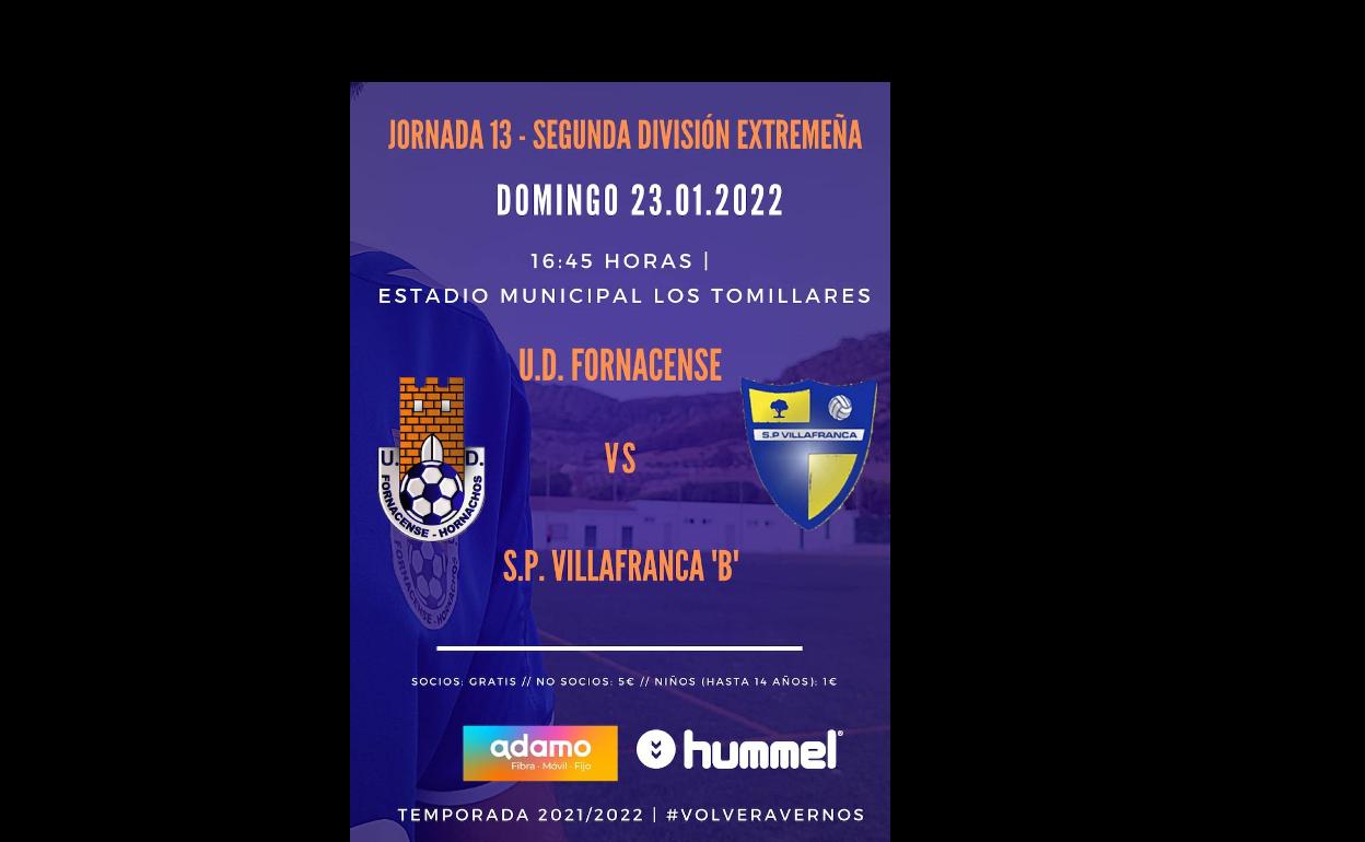 El domingo el Fornacense se enfrenta a la S.P. Villafranca B