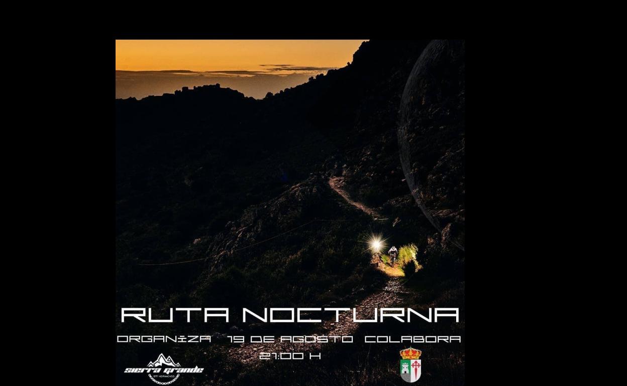 El Club Btt Sierra Grande de Hornachos se suma a la programación de actividades estivales, llevando a cabo una Ruta Nocturna