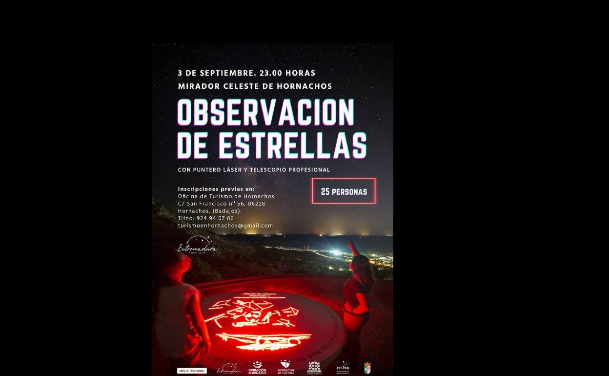 El sábado 3 de Septiembre «Ruta nocturna al Mirador Celeste»