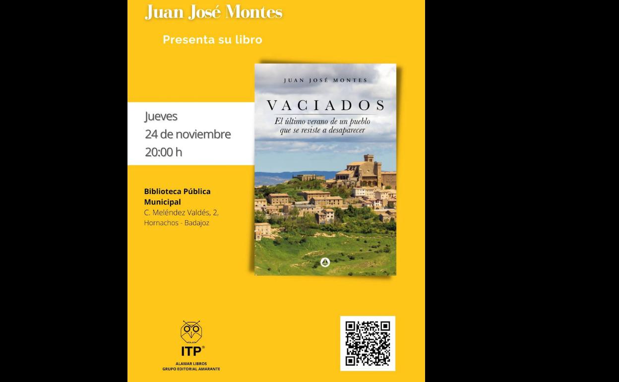 El periodista y polítólogo Juan José Montes presenta este Jueves en la Biblioteca su novela «Vaciados«