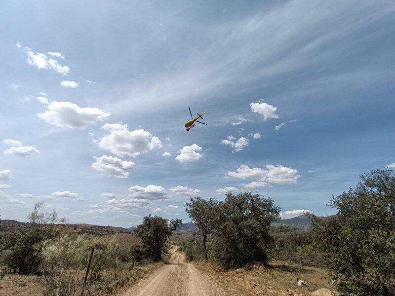 El CPEI actua en un incendio de escasa importancia en la «Finca la Matilla»