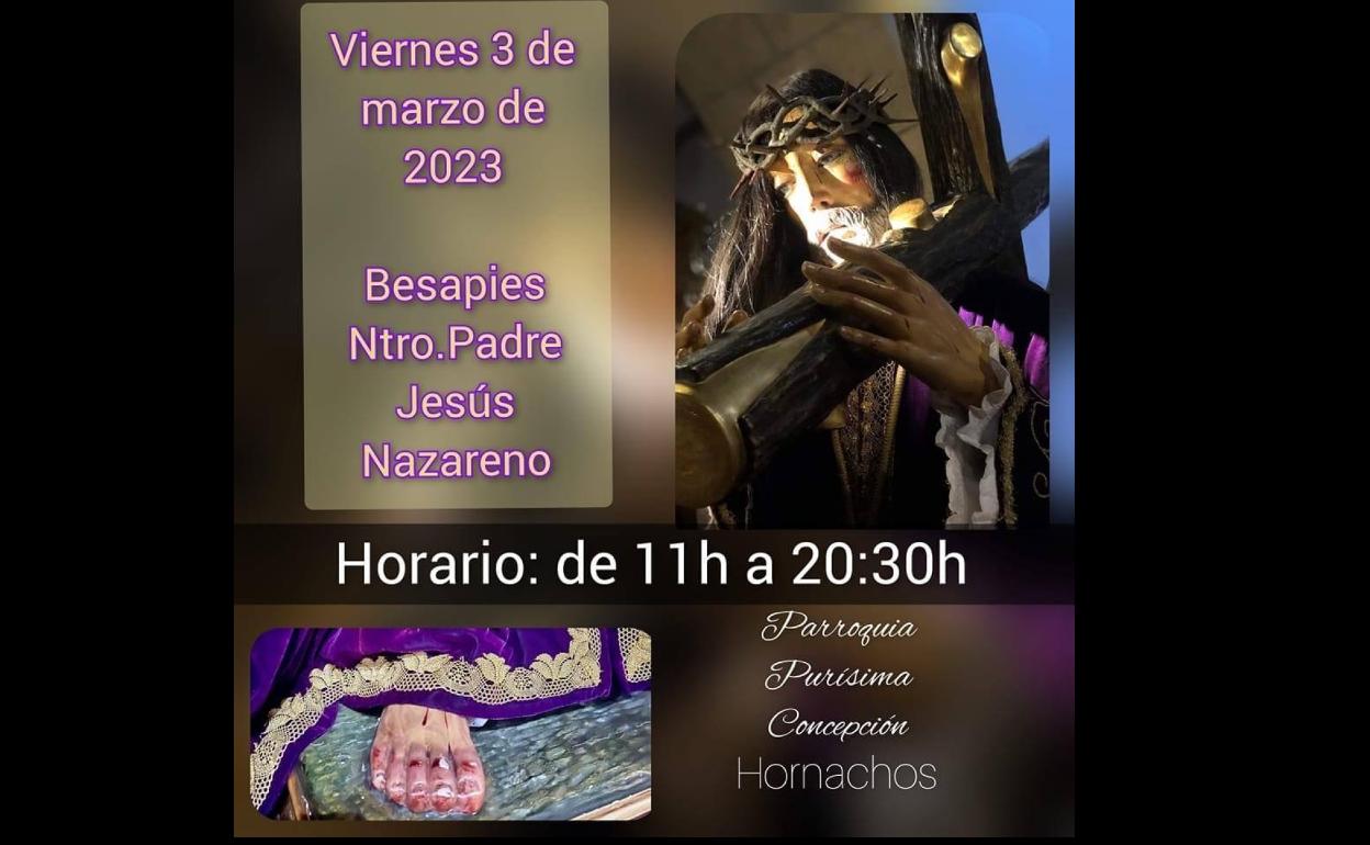 El primer Viernes de Marzo Besapié a Ntro. Padre Jesús Nazareno