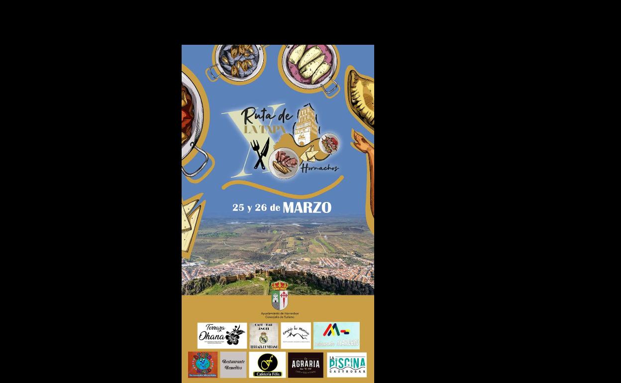 Hornachos celebrará su X «Ruta de la Tapa» los días 25 y 26 de Marzo
