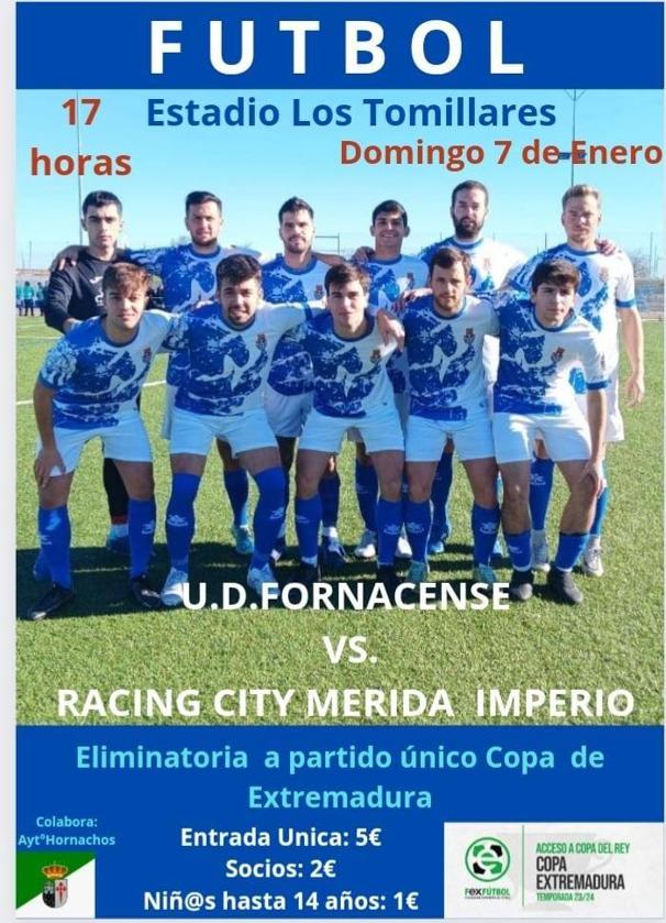 El «Forna» estrena Copa este domingo, enfrentándose en «Los Tomillares» al Racing Mérida Imperio