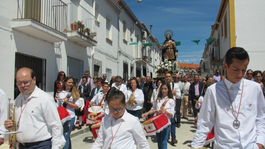 La imagen a su llegada al barrio el pasado año.