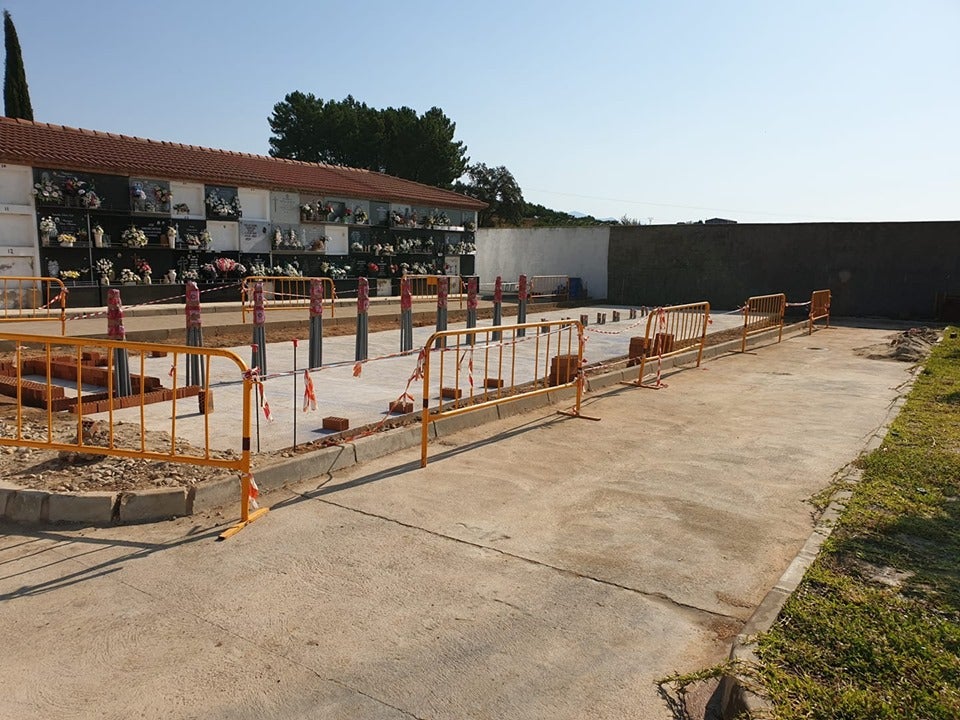 Construcción de los nichos.