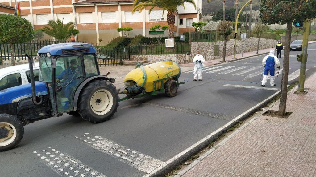 Labores de desinfección.