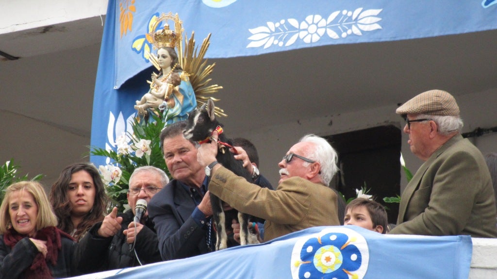 Ofertorio de la Patrona, en la Plaza Mayor.