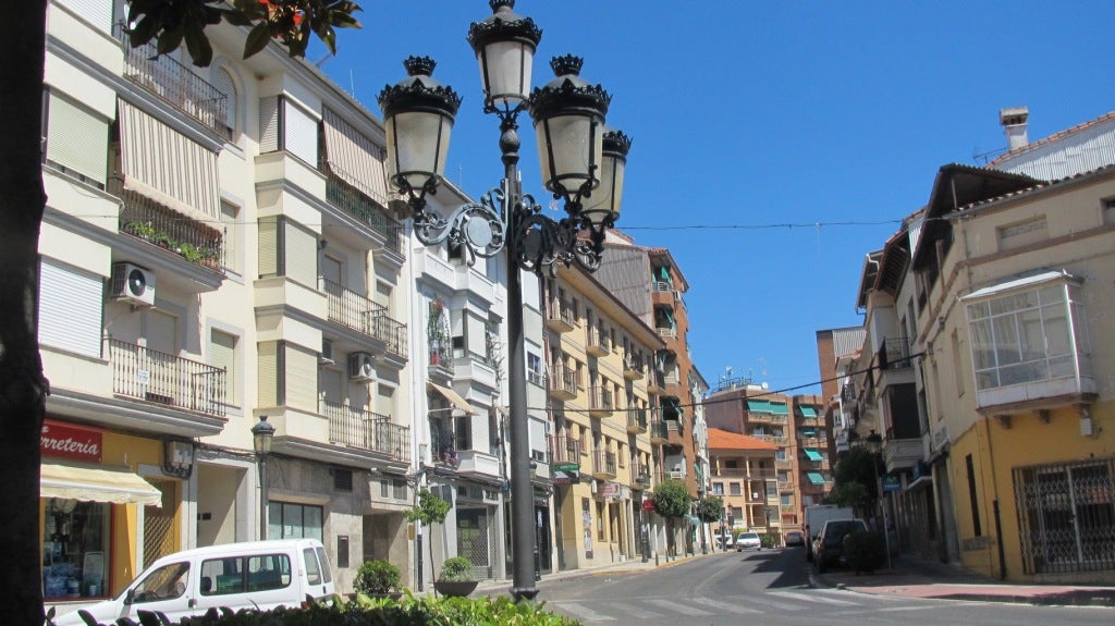 Avenida de la Constitución, principal arteria comercial jaraiceña.