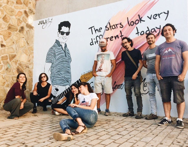 Mural homenaje a Julián Sánchez Méndez
