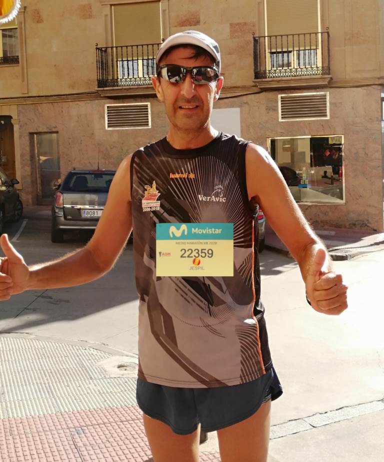 Juanjo Hernández realiza la Medio Maratón Virtual de Madrid