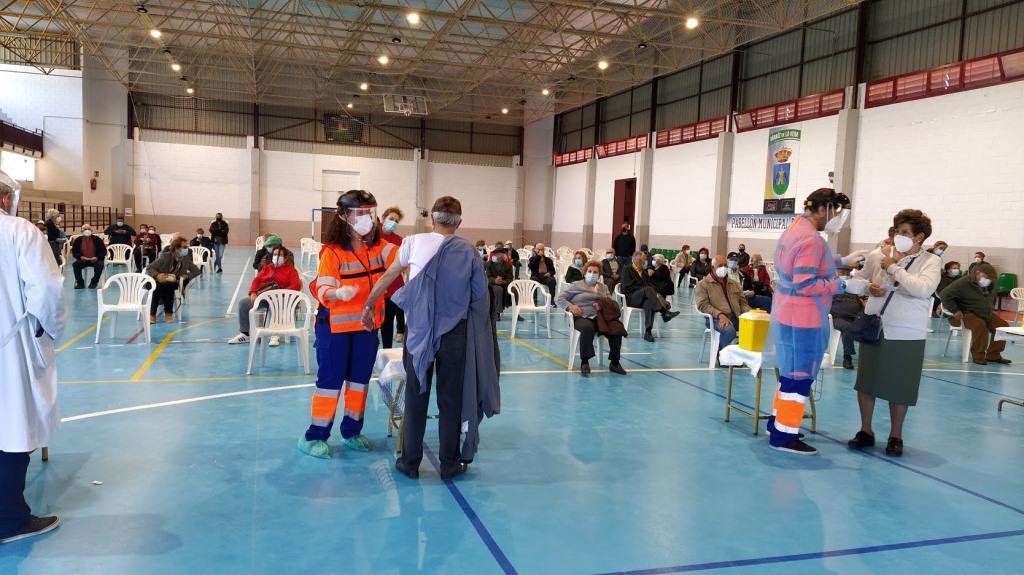 Vacunaciones , este miércoles, en el pabellón de deportes.
