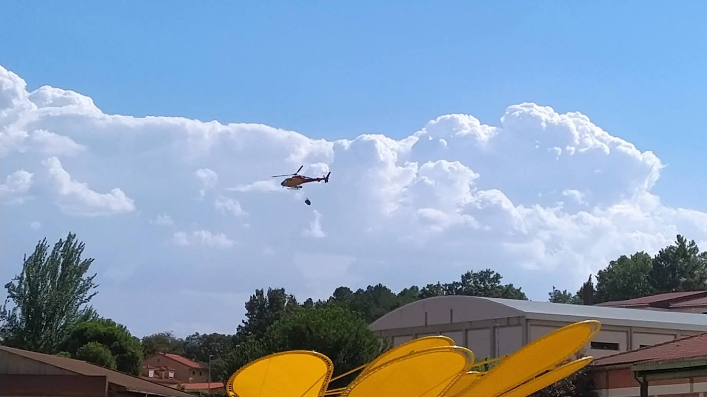 Intervención del helicóptero. 