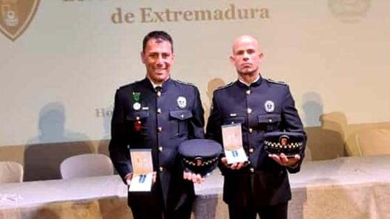 Iván Sánchez y Francisco Hornero, medalla al mérito de la Policía Local