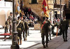Ensayo realizado el miércoles en la Plaza Mayor.