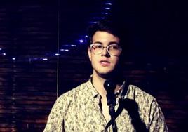 Diego Serradilla, euno de los espectáculos de poesía y música, en Madrid