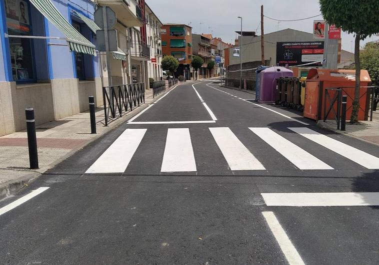 La carretera Jaraíz-Collado estrena asfalto y señalización horizontal