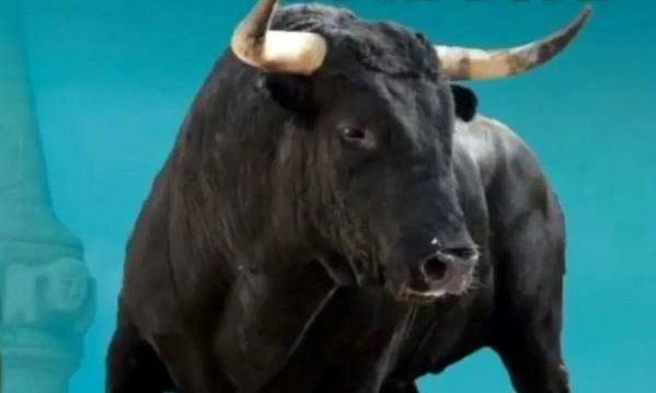 Cartel anunciador del festejo taurino.