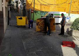 Limpieza y desinfecciones de los contenedores durante la anterior campaña.